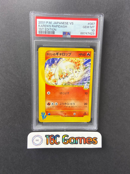 Karen's Rapidash VS Series 1st Edition 087/141 Japanese PSA 10