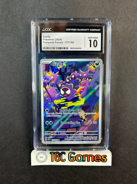 Gastly Temporal Forces TEF Art Rare 177/162 CGC 10