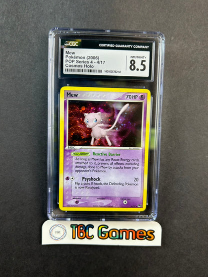 Mew Pop Series 4 Cosmos Holo 4/17 CGC 8.5