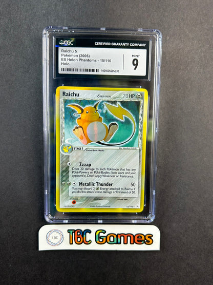 Raichu Holon Phantoms Holo 15/110 CGC 9