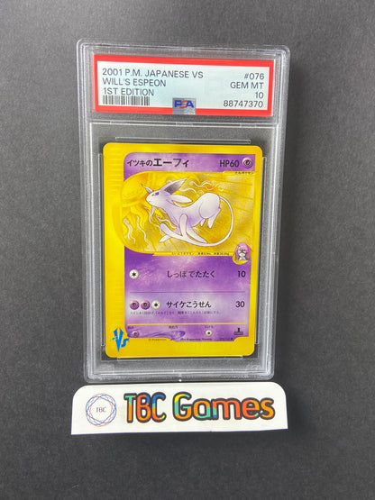 Will's Espeon VS Series 1st Edition 076/141 Japanese PSA 10