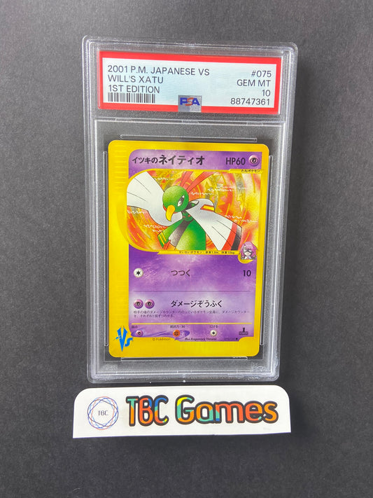 Will's Xatu VS Series 1st Edition 075/141 Japanese PSA 10