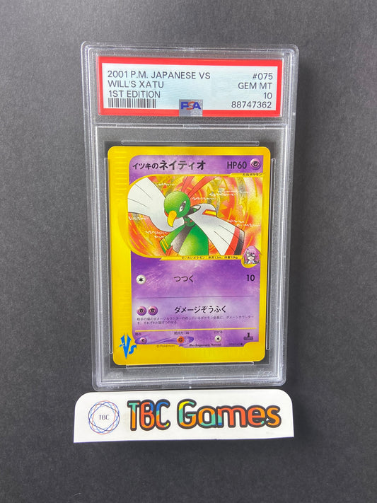 Will's Xatu VS Series 1st Edition 075/141 Japanese PSA 10