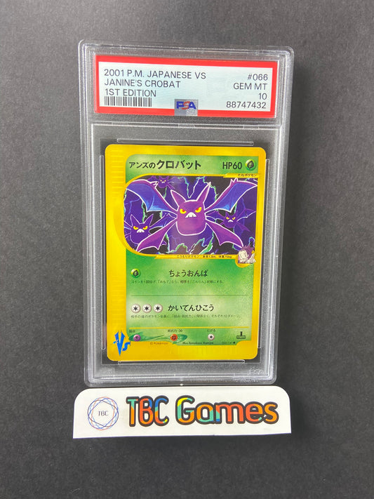 Janine's Crobat VS Series 1st Edition 066/141 Japanese PSA 10