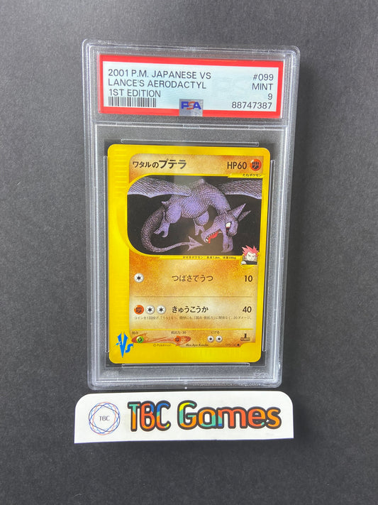 Lance's Aerodactyl VS Series 1st Edition 099/141 Japanese PSA 9