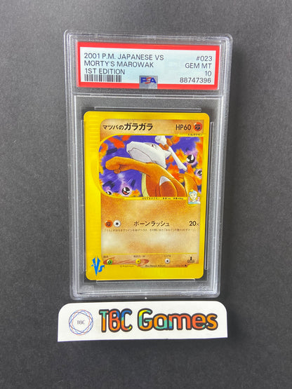 Morty's Marowak VS Series 1st Edition 023/141 Japanese PSA 10