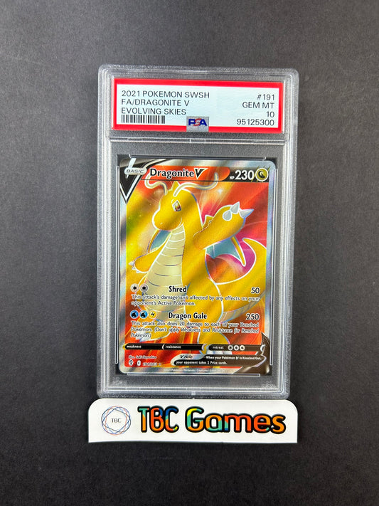 Dragonite V Evolving Skies 191/203 PSA 10