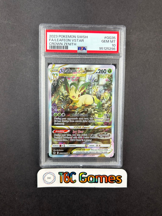 Leafeon VSTAR Crown Zenith GG35/GG70 PSA 10