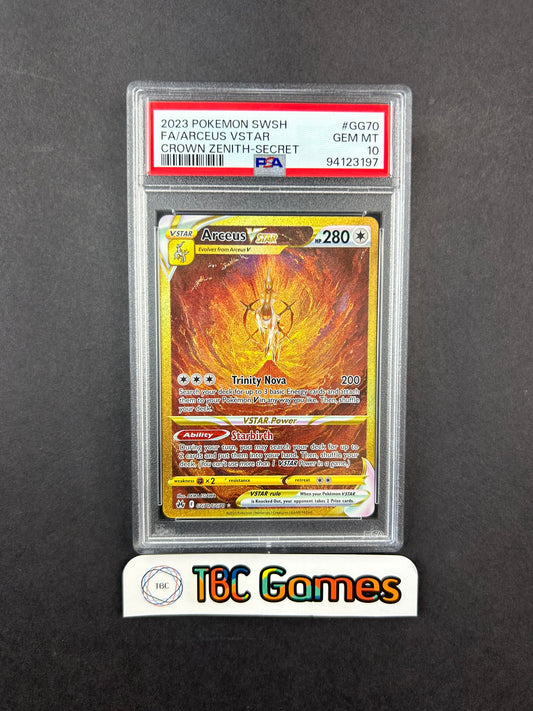 Arceus VSTAR Crown Zenith GG70/GG70 PSA 10