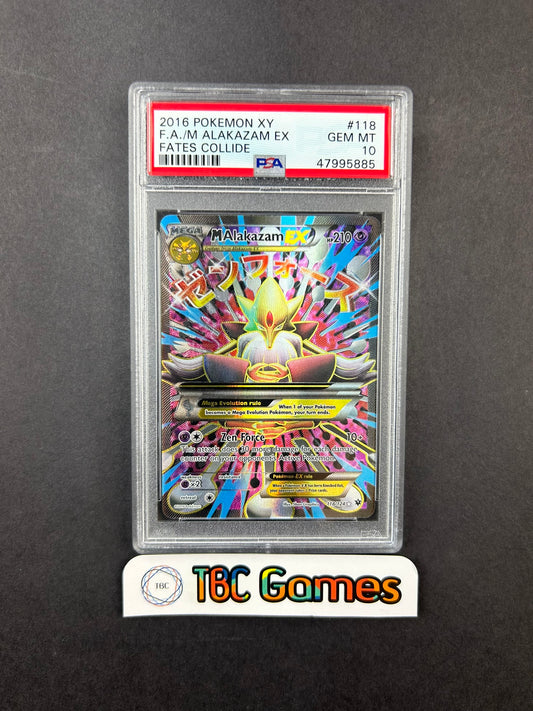 M Alakazam EX Fates Collide 118/124 PSA 10