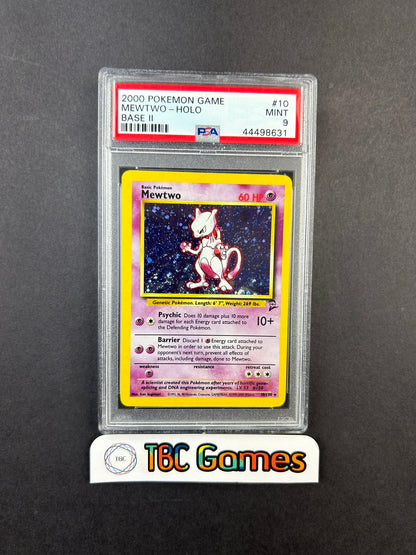 Mewtwo Base Set 2 Holo 10/130 PSA 9