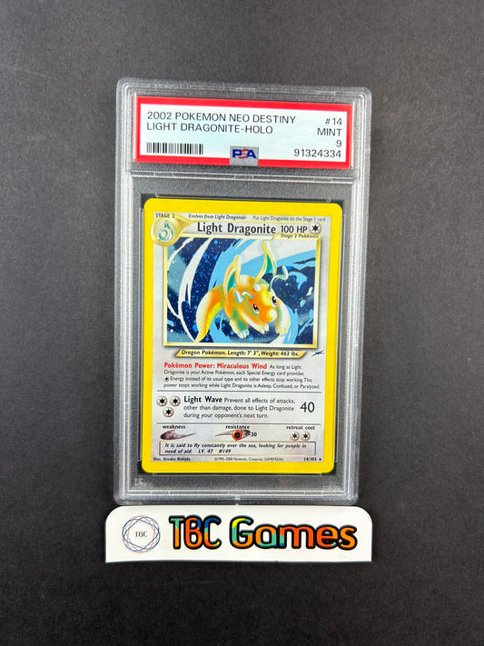 Light Dragonite Neo Destiny Unlimited Holo 14/105 PSA 9