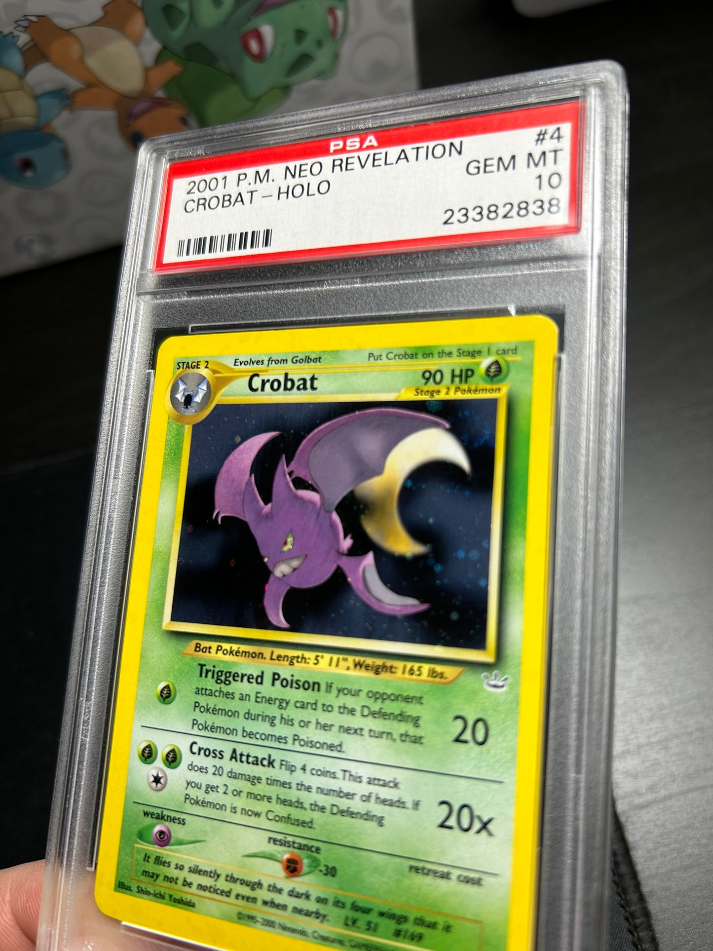 Crobat Neo Revelation Unlimited Holo 4/64 SWIRL PSA 10