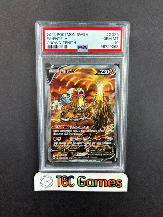 Entei V Crown Zenith GG36/GG70 PSA 10