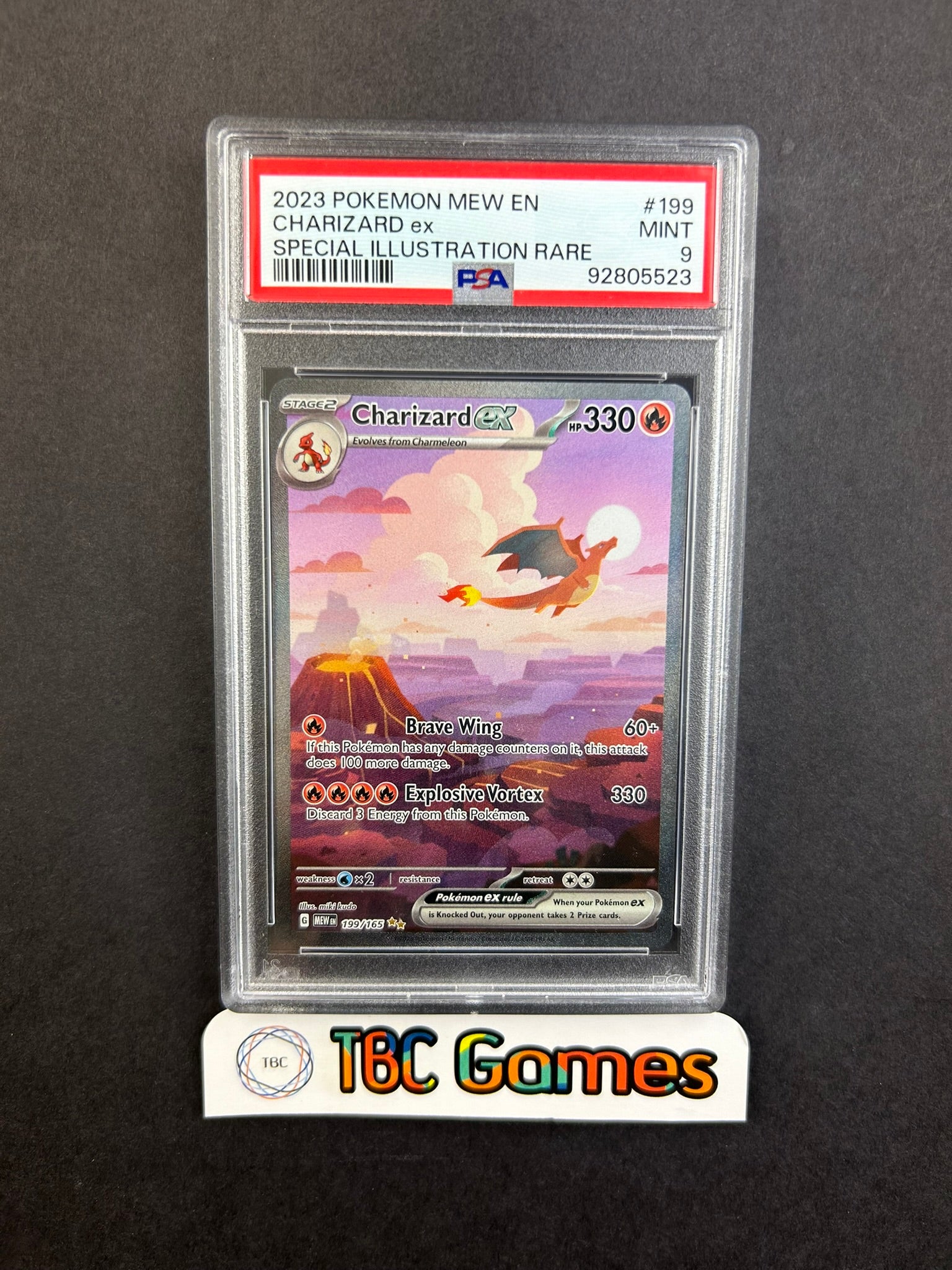 Charizard ex 151 MEW en 199/165 PSA 9 – TBC Games