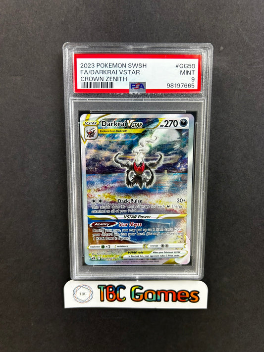 Darkrai VSTAR Crown Zenith GG50/GG70 PSA 9