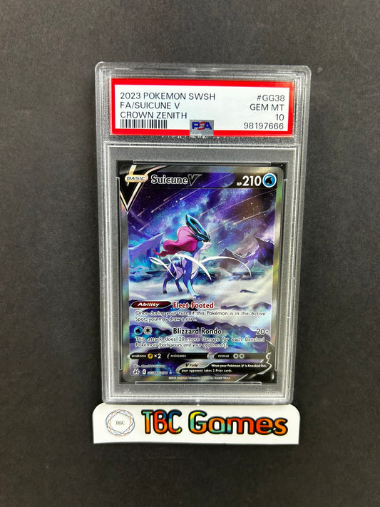 Suicune V Crown Zenith GG38/GG70 PSA 10