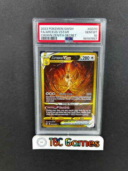 Arceus VSTAR Crown Zenith GG70/GG70 PSA 10