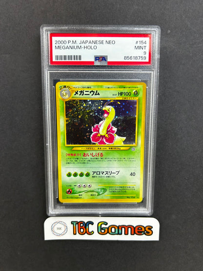 Meganium Neo Genesis Holo Japanese PSA 9