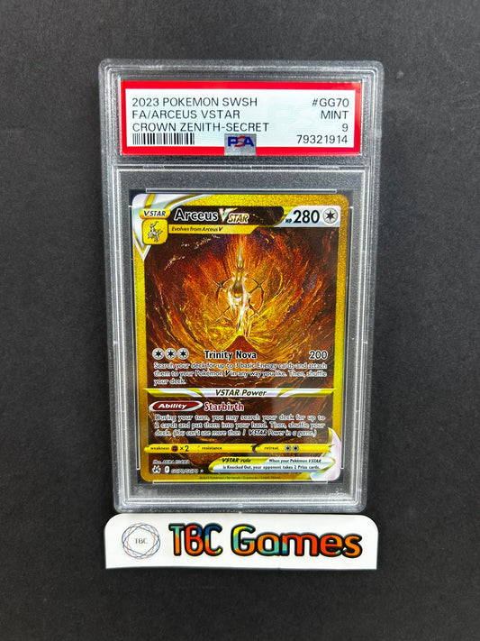 Arceus VSTAR Crown Zenith GG70/GG70 PSA 9