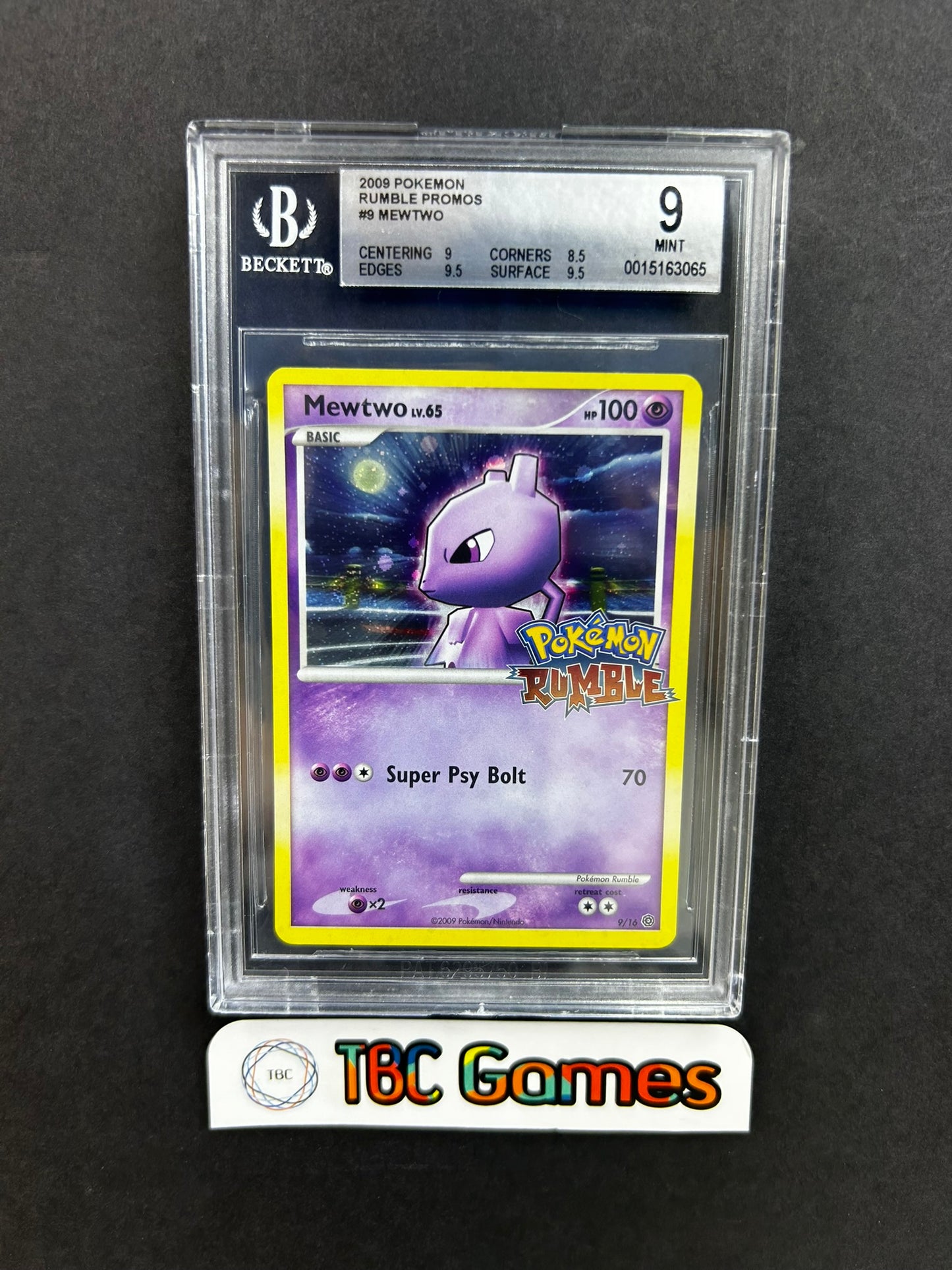 pokemon rumble mewtwo card Mewtwo Rumble Promo Holo BGS 9 – TBC Games