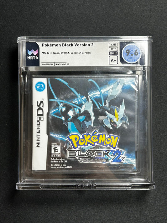 Pokemon Black Version 2 Nintendo DS Canadian Sealed A+ WATA 9.6