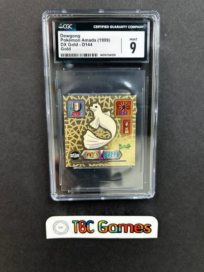 Dewgong Amada Sticker DX Gold D144 Japanese CGC 9