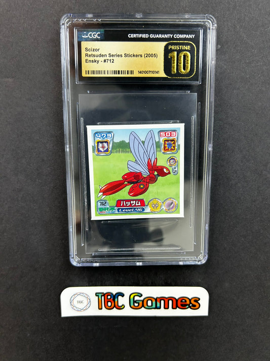 Scizor Retsuden Sticker Ensky 714 Japanese Pristine CGC 10