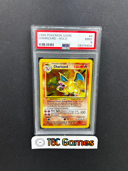 Charizard Base Set Unlimited Holo 4/102 PSA 9