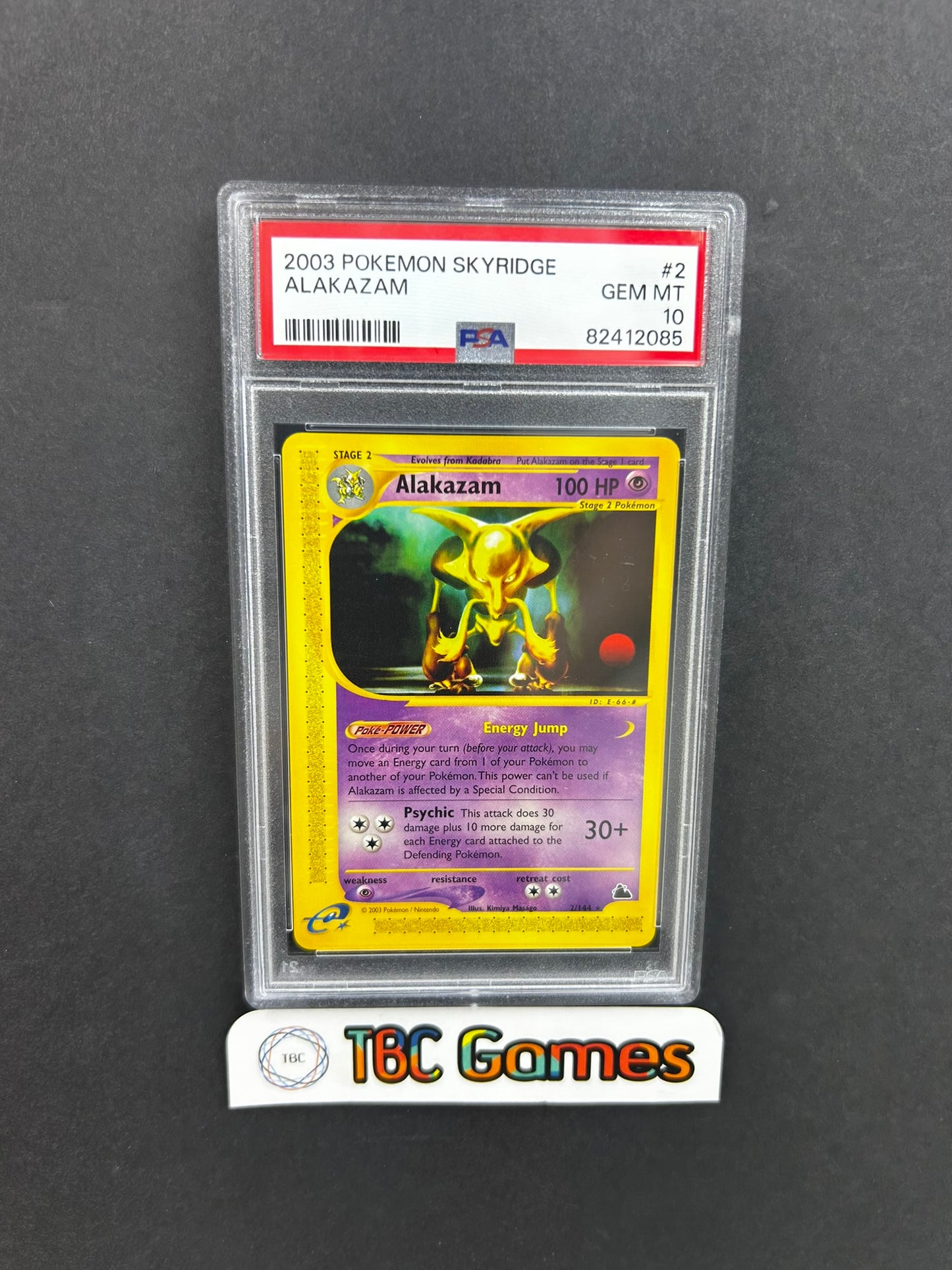 Alakazam Skyridge 2/144 PSA 10