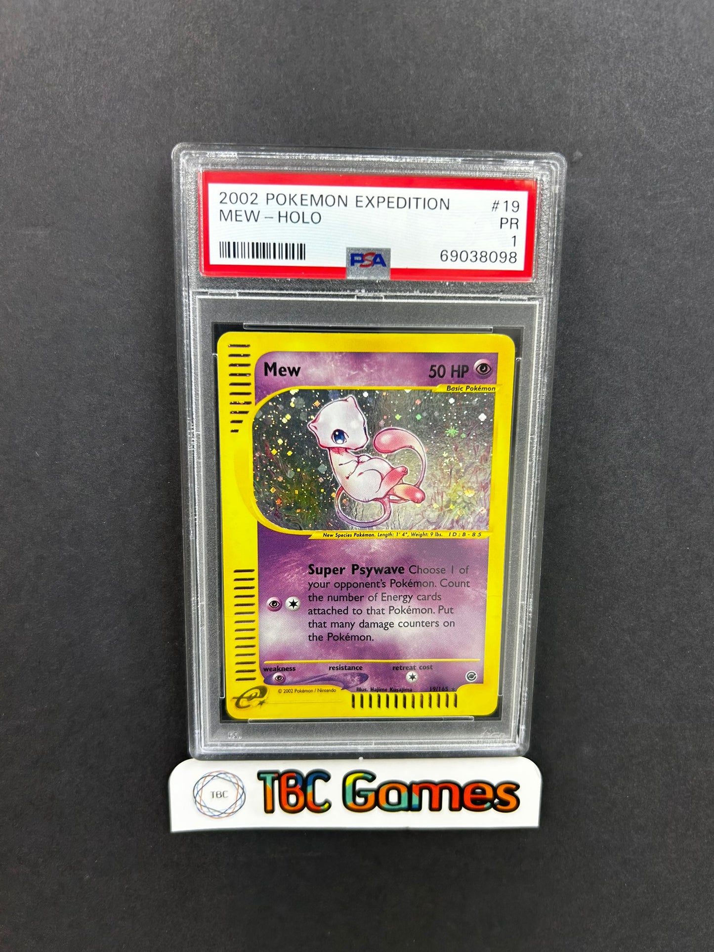 Mew Expedition Holo 19/165 PSA 1