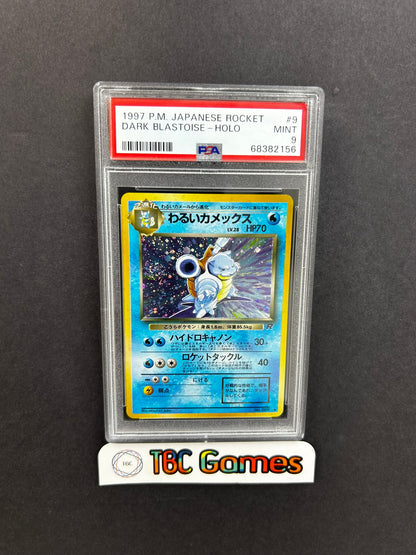 Dark Blastoise Team Rocket Holo Japanese PSA 9