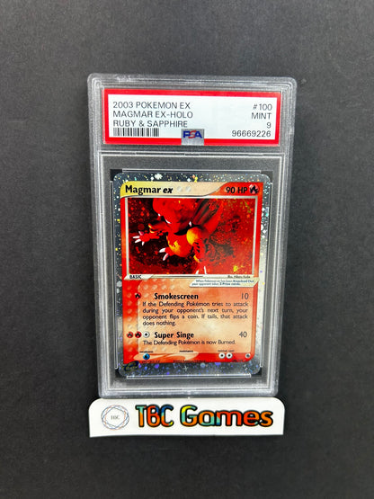 Magmar ex Ruby & Sapphire 100/109 PSA 9