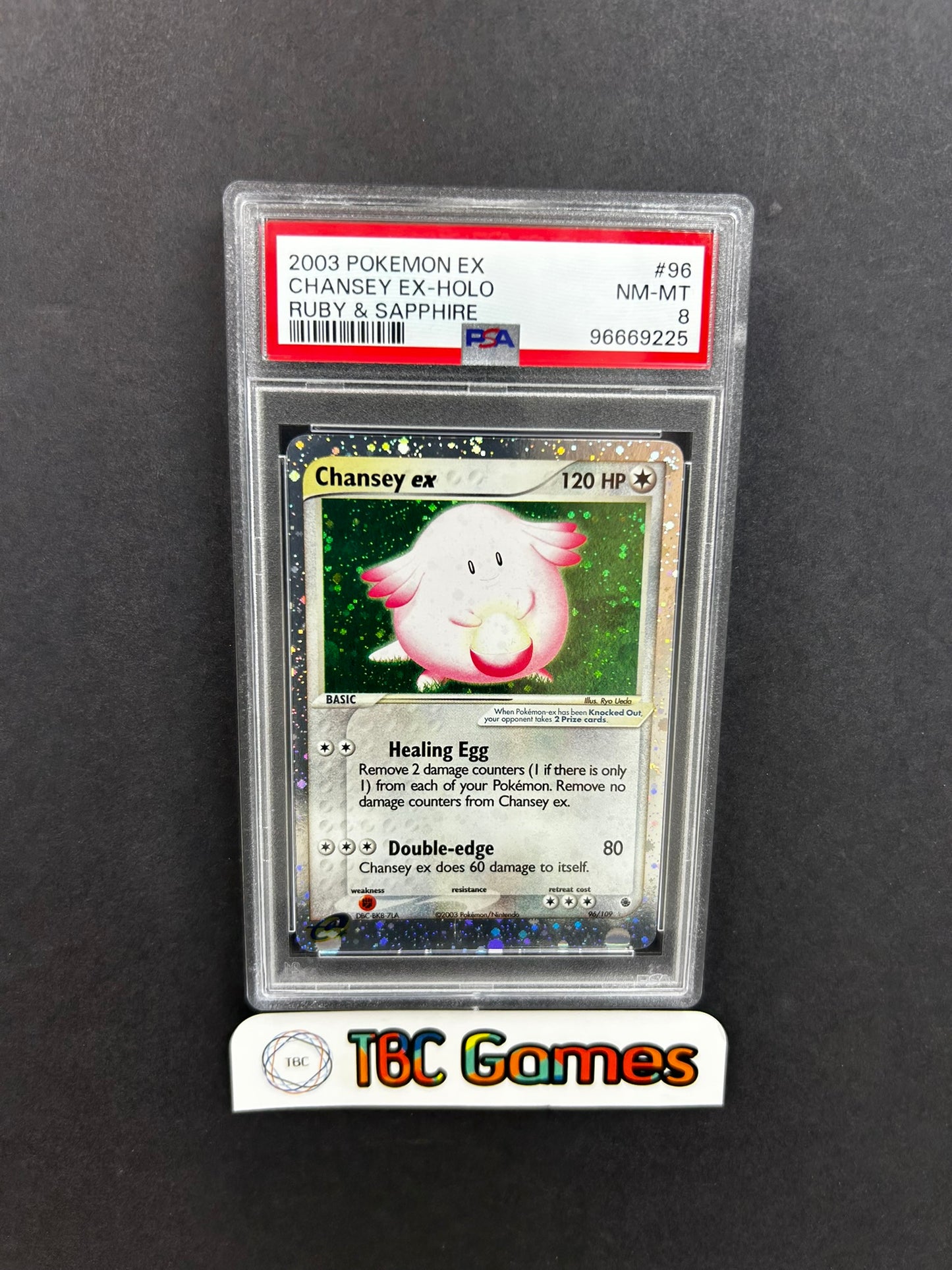 Chansey ex Ruby & Sapphire 96/109 PSA 8