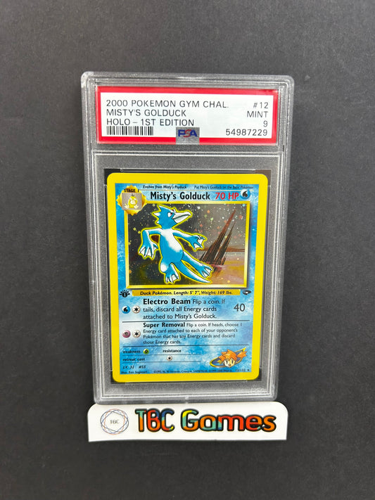 Misty's Golduck Gym Challenge 1st Edition Holo 12/132 PSA 9