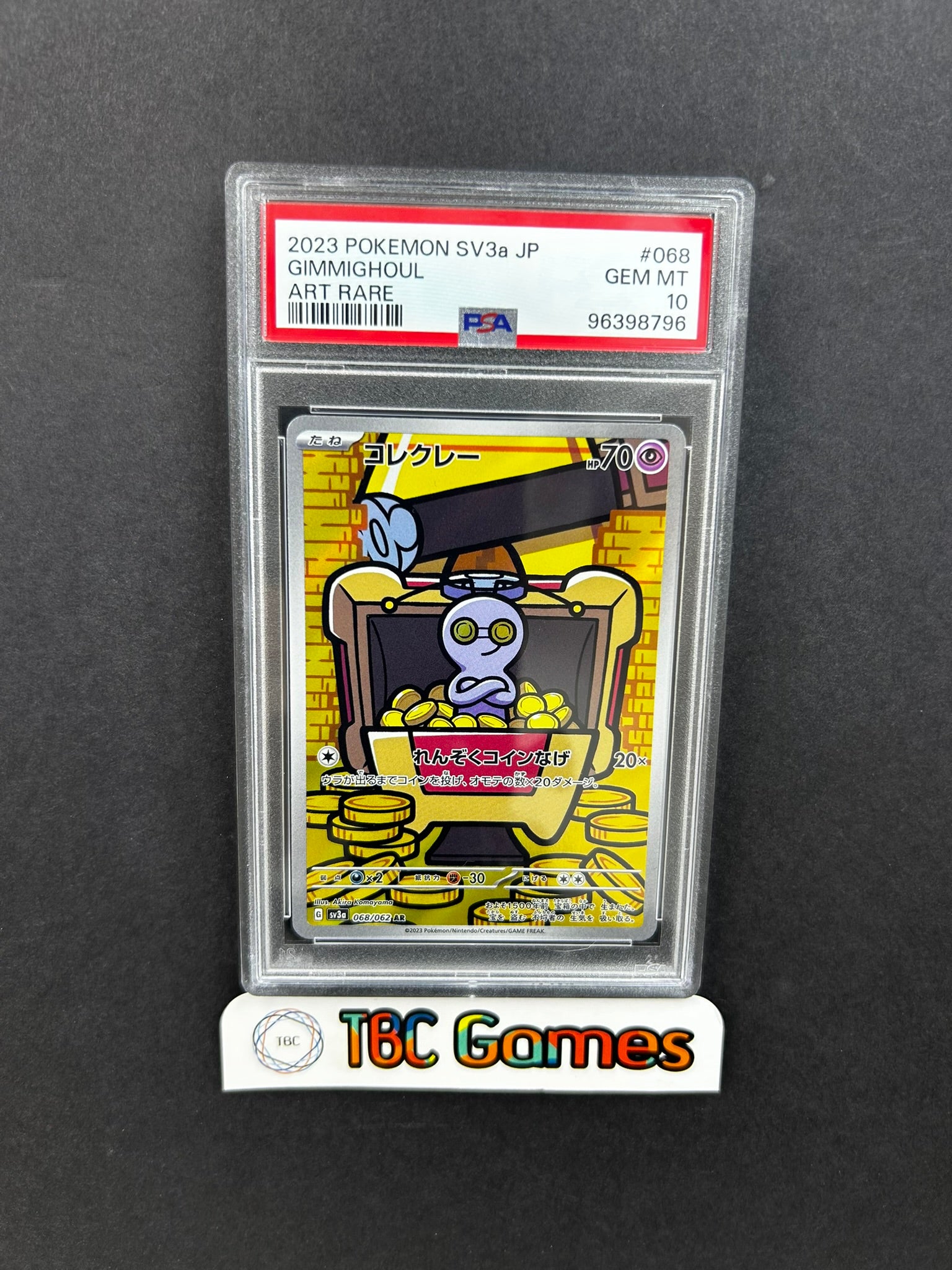 Gimmighoul sv3a 068/062 Japanese PSA 10 – TBC Games