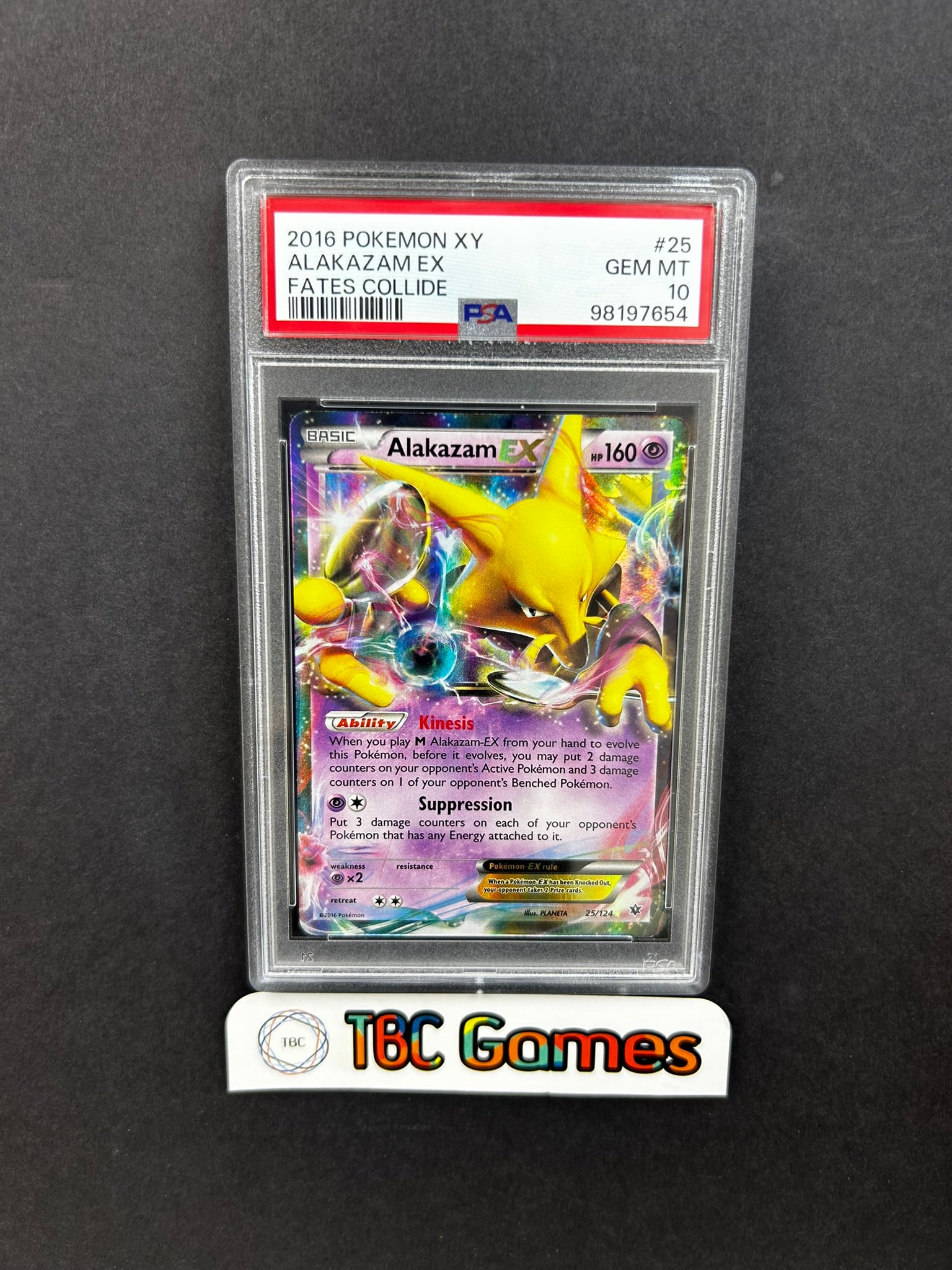 alakazam pokemon card ex Fates Collide 25/124 PSA 10 – TBC Games Style:PSA Slab Case this piece serves as Fusion Strike sealed product Act of Treason (26)