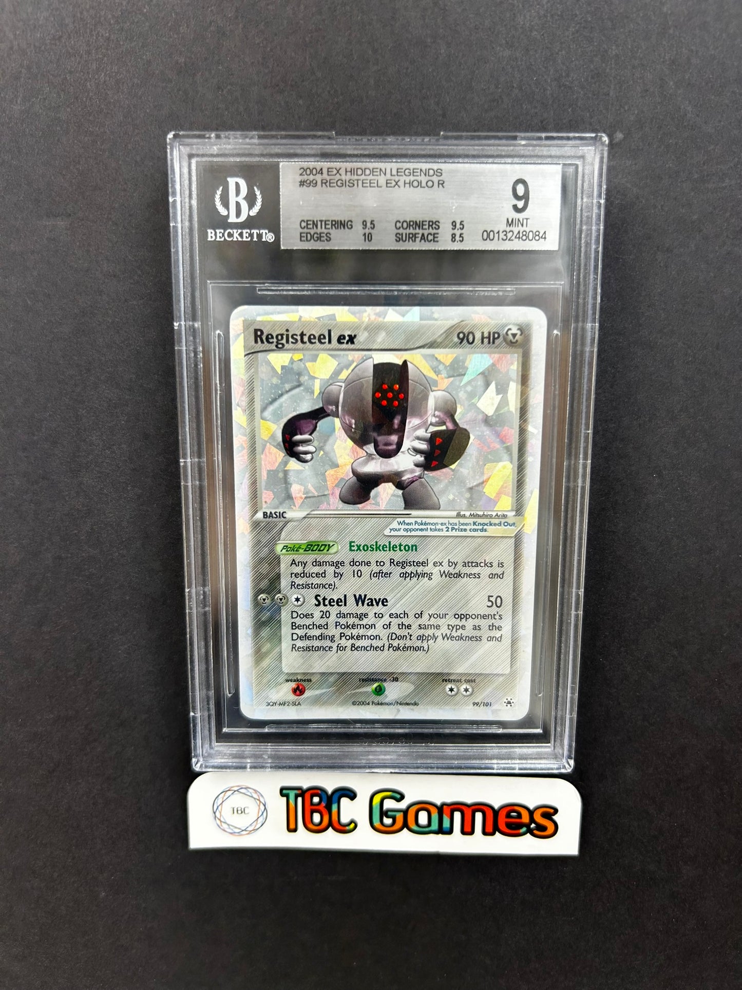 Registeel ex Hidden Legends Cracked Ice 99/101 BGS 9 – TBC Games