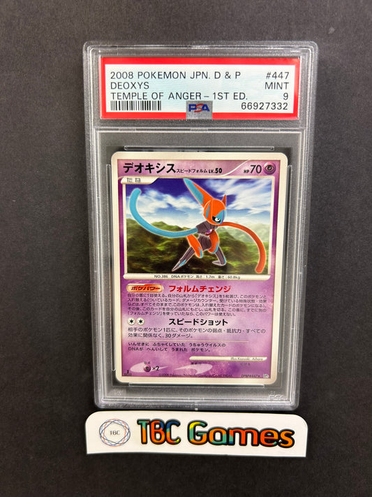 Deoxys Temple of Anger 1st Edition DPBP #447 Japanese PSA 9