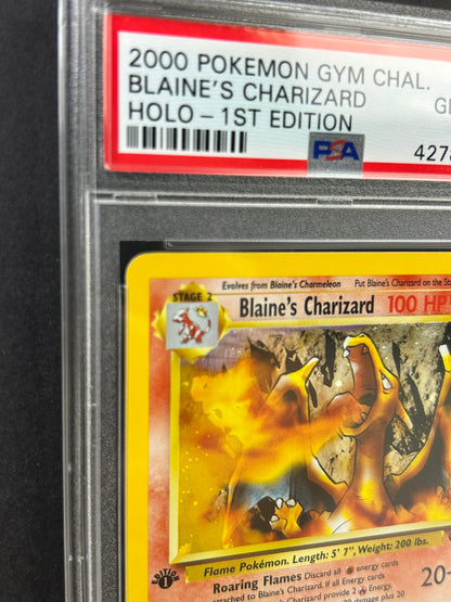 Blaine's Charizard Gym Challenge 1st Edition Holo 2/132 PSA 10