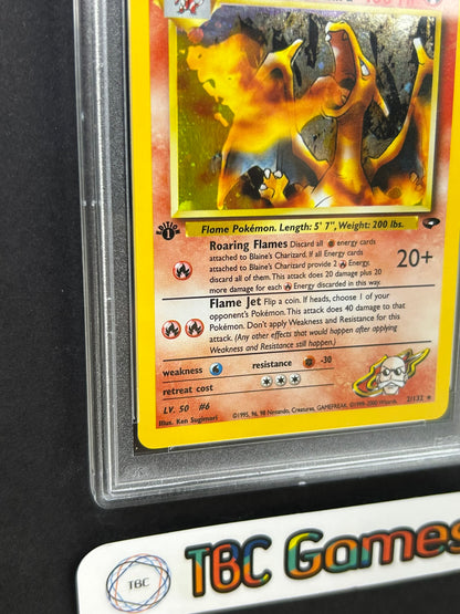 Blaine's Charizard Gym Challenge 1st Edition Holo 2/132 PSA 10