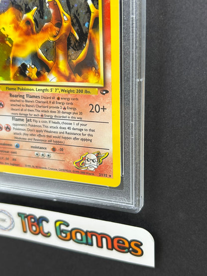 Blaine's Charizard Gym Challenge 1st Edition Holo 2/132 PSA 10