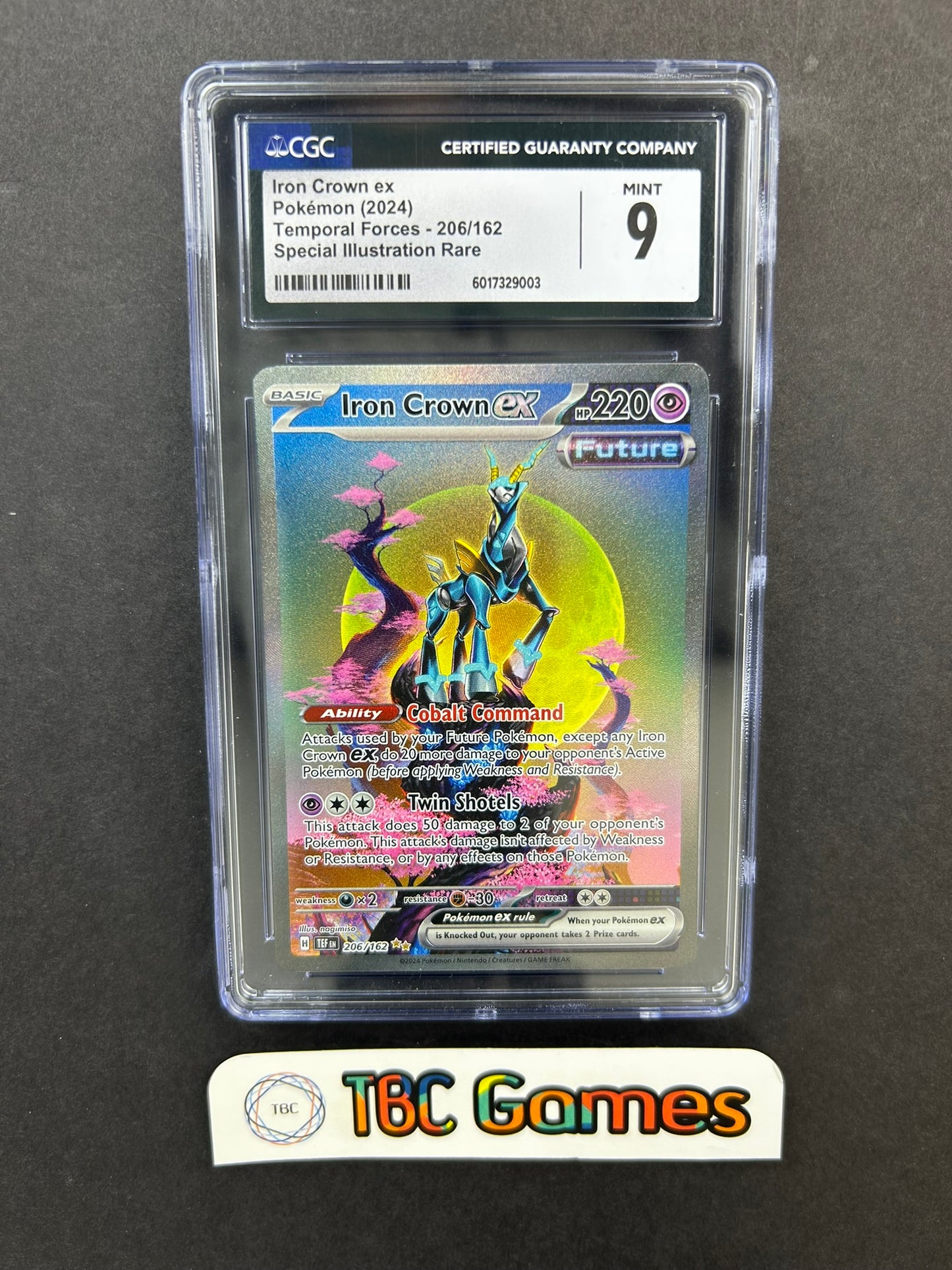 Iron Crown ex Temporal Forces SIR 206/162 CGC 9