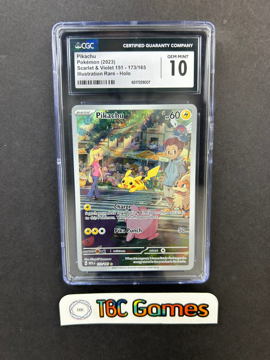 Pikachu 151 173/165 CGC 10
