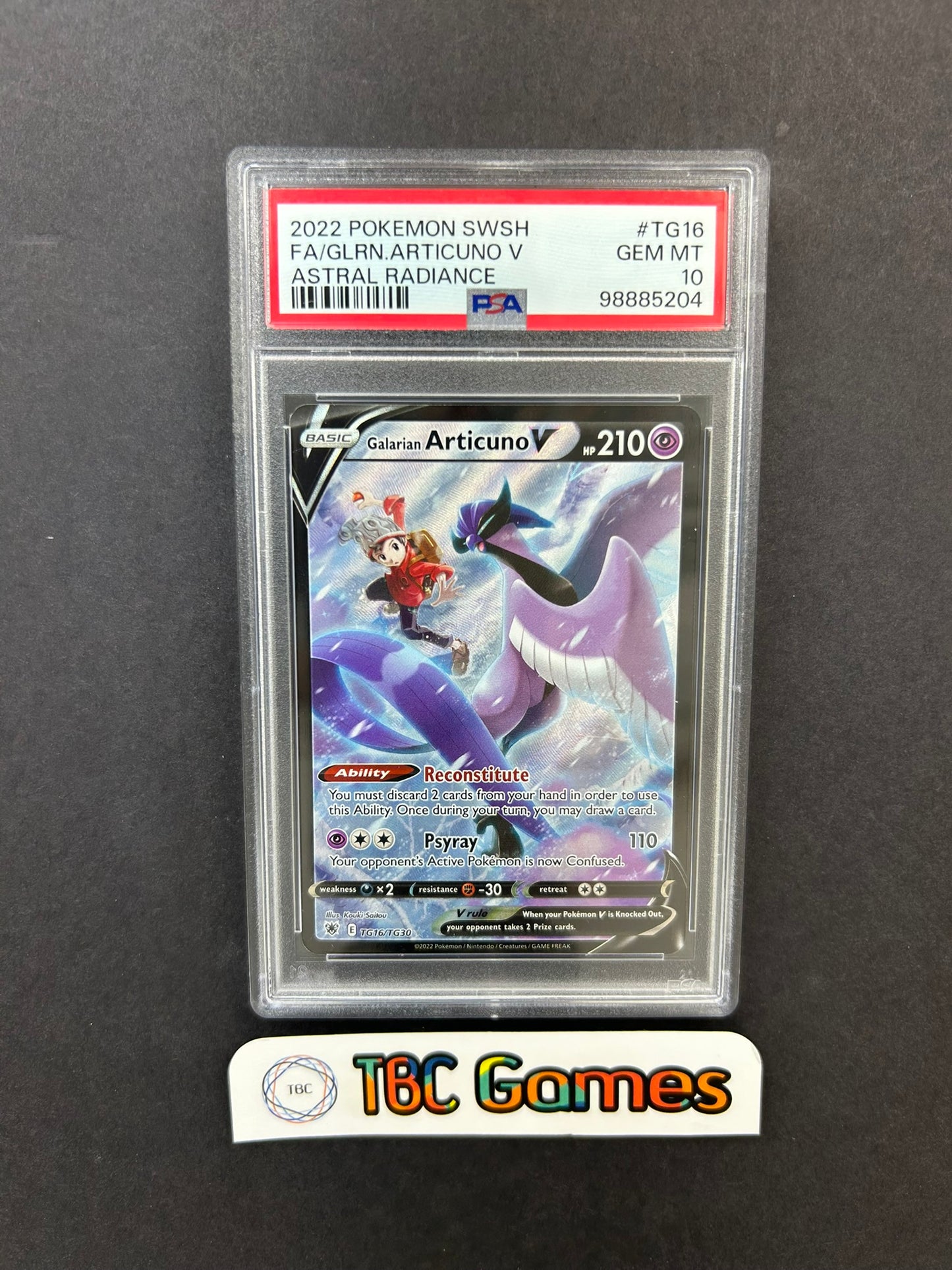 Galarian Articuno V Astral Radiance TG16/TG30 PSA 10