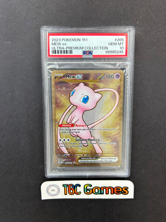 Mew ex 151 UPC Gold Metal 205/165 PSA 10