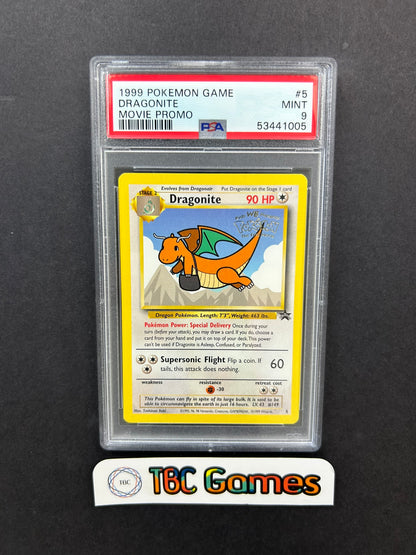 Dragonite WotC Pokemon the First Movie Promo WB 5 PSA 9