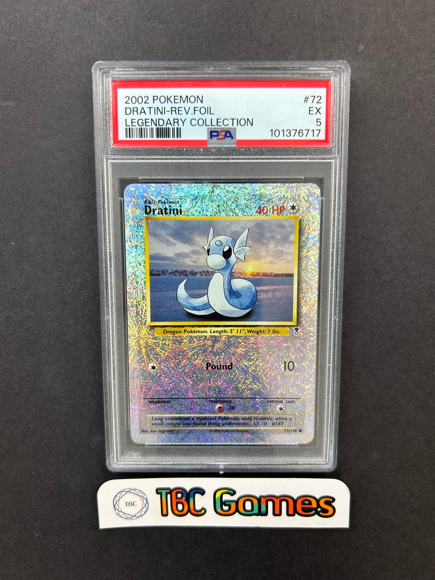 Dratini Legendary Collection Reverse Holo 72/110 PSA 5