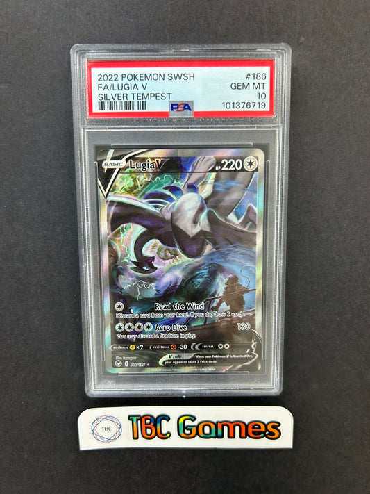 Lugia V Silver Tempest Alt Art 186/195 PSA 10