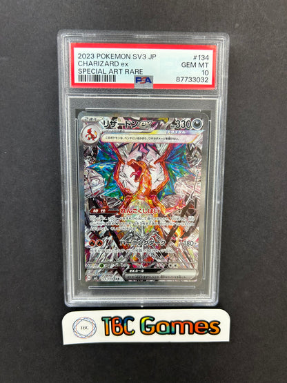 Charizard ex Ruler of the Black Flame sv3 134/108 Japanese PSA 10